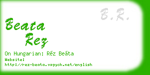 beata rez business card